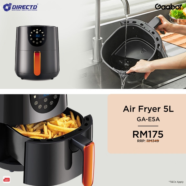 Picture of Gaabor Air Fryer Oven 5L Family Cooking Smart Touch Screen Automatic Safe Current Cutoff GA-E5A