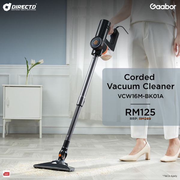 Picture of Gaabor 16000PA HEPA Stainless Steel Filter Multi-Purpose Vacuum Cleaner (350W) VCW16M-BK01A
