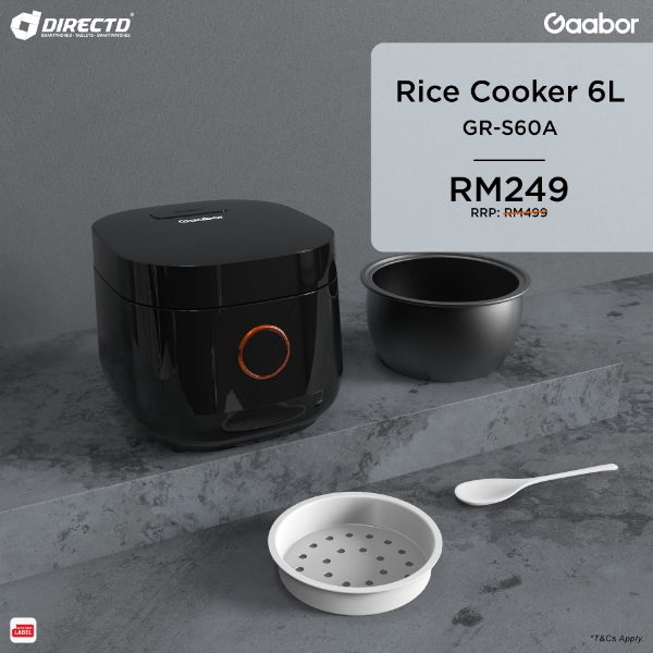 Picture of Gaabor 6L Multifunctional Rice Cooker Family Cooking Large Touch Display Anti-Scald Cover Energy Saving GR-S60A