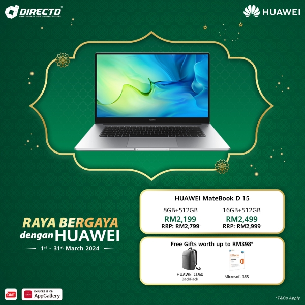 Picture of [NEW VARIANT] HUAWEI Matebook D15 11th Intel® Core™