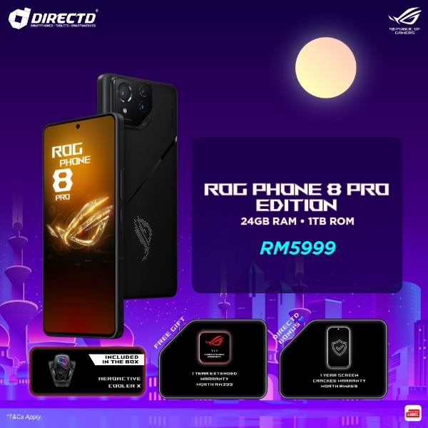 Picture of 🆕Asus ROG Phone 8 Pro Edition [24GB RAM | 1TB ROM] + Exclusive Gifts worth RM668