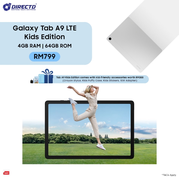 Picture of Samsung Galaxy Tab A9 LTE Kids Edition [4GB RAM | 64GB ROM] with Accessories