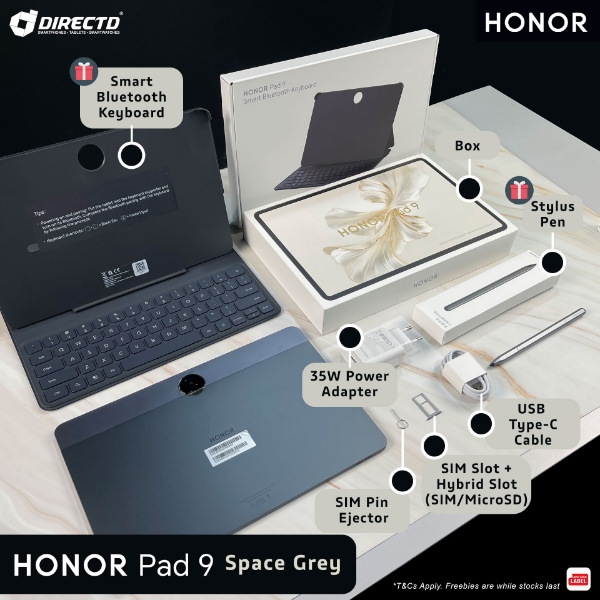 Picture of HONOR Pad 9 Wifi [8GB RAM | 256GB ROM] Free Gifts