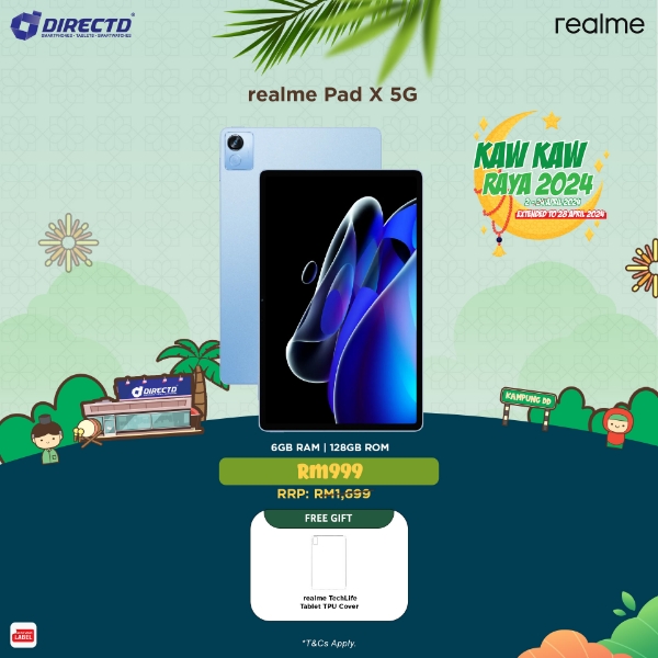 Picture of realme Pad X 5G [6GB RAM | 128GB ROM] KAW KAW RAYA 2024