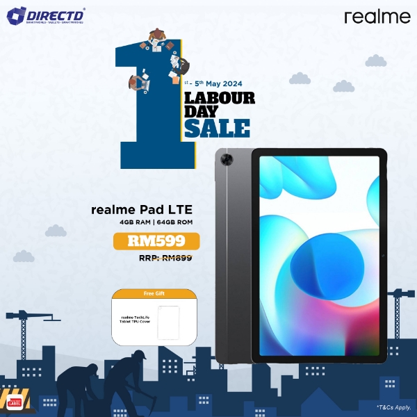 Picture of realme Pad [4G, LTE + WiFi | 4GB RAM | 64GB ROM]