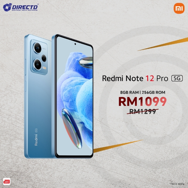 Picture of [RM200 OFF] Xiaomi Redmi Note 12 Pro 5G [8GB RAM | 256GB ROM] 