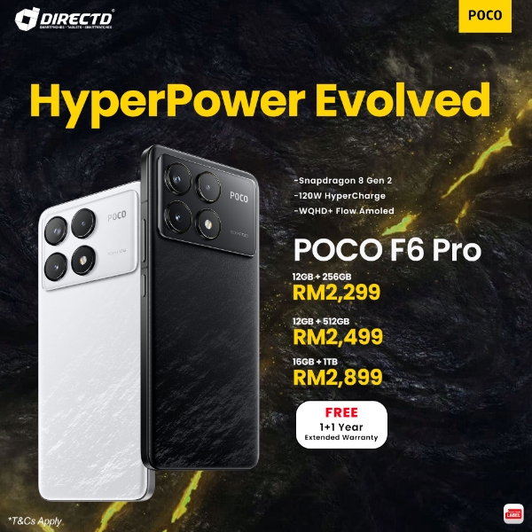 Picture of POCO F6 Pro [Snapdragon 8 Gen 2 | 120W charging | 2K AMOLED display]