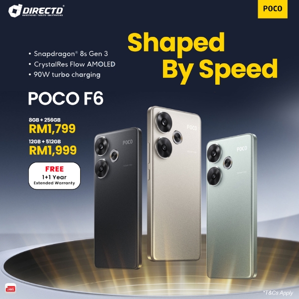 Picture of POCO F6 [Snapdragon 8s Gen 3 | 90W charging | 1.5K CrystalRes display | 50MP OIS]
