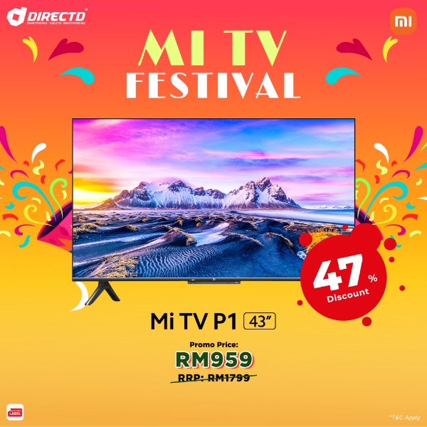 Picture of Xiaomi Mi TV P1 (43" 4K UHD Smart TV) Special Promotion 🔥