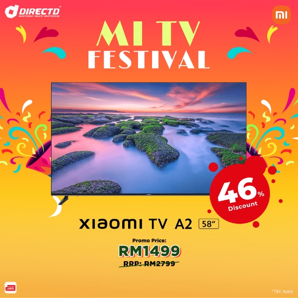Picture of [Promo] Xiaomi TV A2 58" (Premium 4K Ultra HD Display with MEMC)
