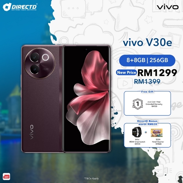 Picture of [NEW PRICE] vivo V30e 5G [8GB RAM | 256GB ROM] Get Exclusive Gifts + DirectD Bonus
