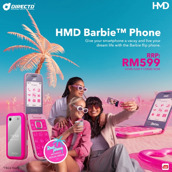 Picture of HMD Barbie™ Flip Phone [64MB RAM | 128MB ROM]