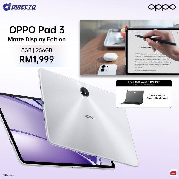 Picture of OPPO Pad 3 [8GB RAM | 256GB ROM] Free Keyboard