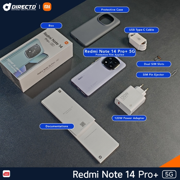 Picture of 🆕Redmi Note 14 Pro+ 5G [12GB RAM | 256GB/512GB ROM] + FREE GIFTS worth up to RM699*