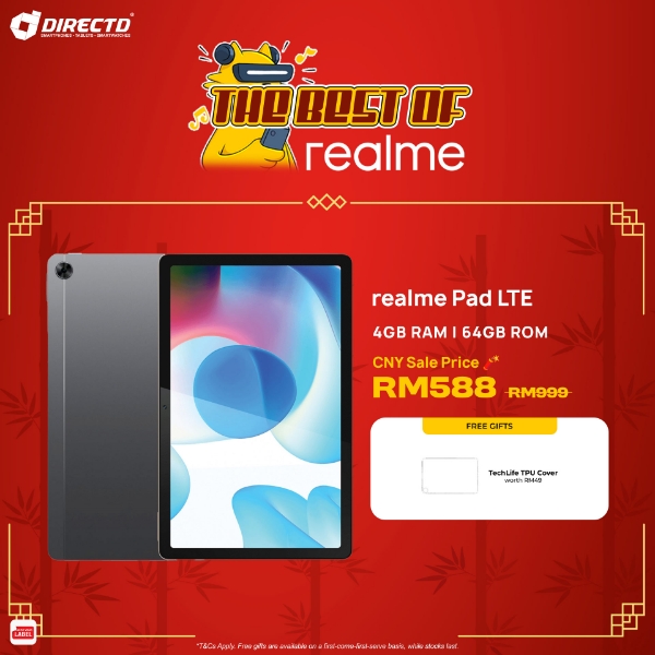 Picture of realme Pad [4G, LTE + WiFi] PROMO + Protective Case