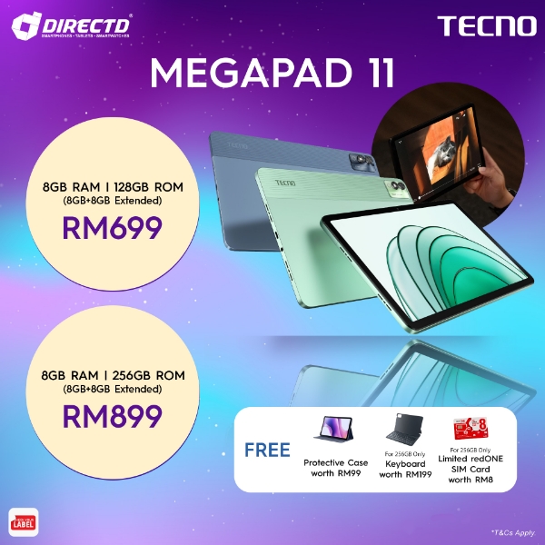 Picture of 🆕TECNO MEGAPAD 11 [LTE | 8GB RAM | 128GB/256GB ROM]