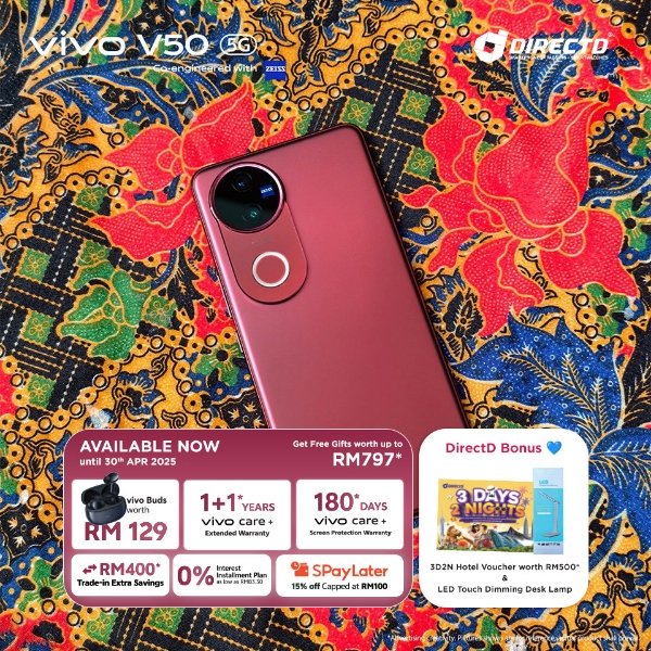 Picture of 🆕vivo V50 5G [256GB | 512GB] Free Gifts worth up to RM797* + DirectD Bonus