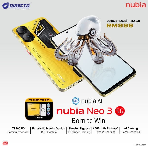 Picture of 🆕 nubia Neo 3 5G [8GB+12GB RAM | 256GB ROM] Ready Stock