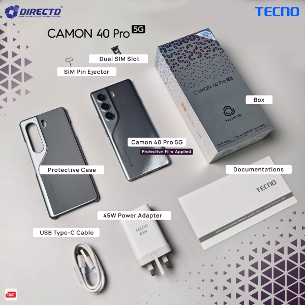Picture of TECNO CAMON 40 Pro 5G [8GB/12GB RAM | 256GB ROM]