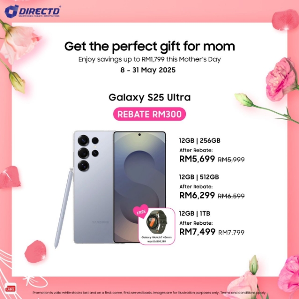 Picture of 🆕SAMSUNG Galaxy S25 Ultra [256GB | 512GB | 1TB] Enjoy RM300 rebate + GET a FREE Galaxy Watch 7 40 mm worth RM1199😍