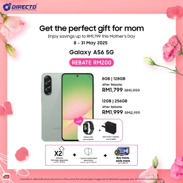 Picture of 🆕Galaxy A56 5G [128GB | 256GB] Enjoy RM200 rebate + Up to 24 months 0% Ezy Payment by Credit Card