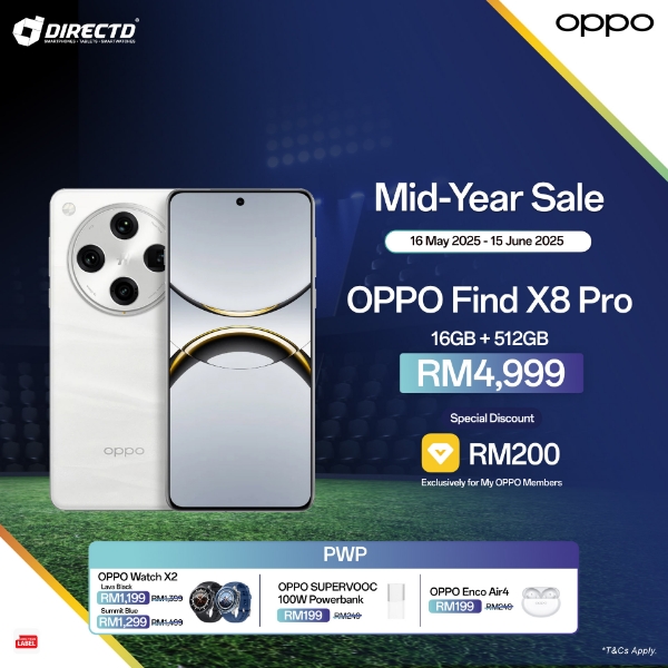 Picture of OPPO Find X8 Pro [16GB RAM | 512GB ROM] Ready Stock