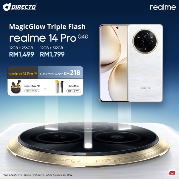 Picture of 🆕 realme 14 Pro 5G [12GB RAM | 256GB/512GB ROM] Ready Stock + FREEBIES