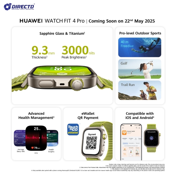 Picture of HUAWEI Watch Fit 4 Pro