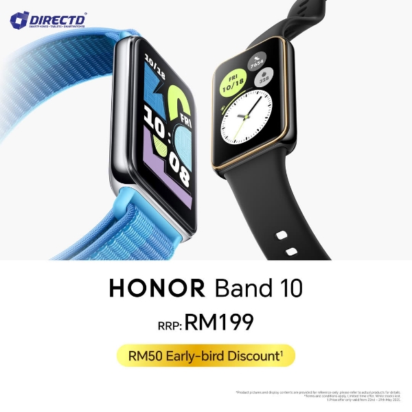 Picture of 🆕 HONOR Band 10 | Pre-order 22 to 29 May to enjoy RM50 Early-bird Discount
