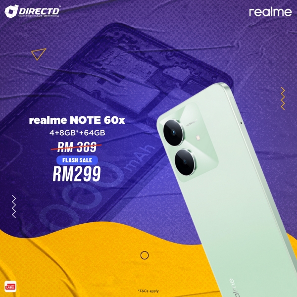 Picture of [FLASH SALE] realme Note 60x [4GB+8GB Dynamic RAM* | 64GB ROM]