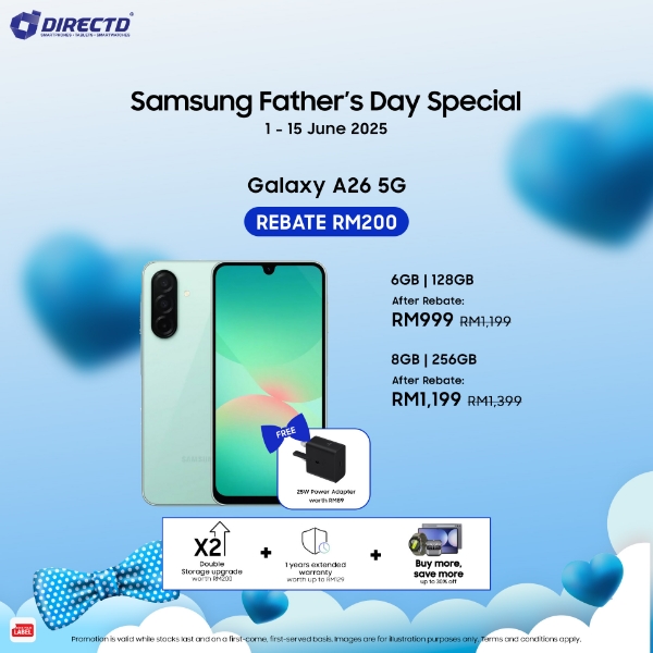 Picture of 🆕Galaxy A26 5G [128GB | 256GB]  Enjoy RM200 rebate + Up to 24 months 0% Ezy Payment by Credit Card