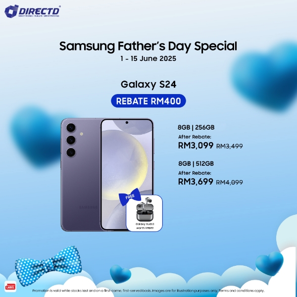 Picture of SAMSUNG Galaxy S24 5G [256GB | 512GB] Enjoy RM400 rebate + GET a FREE Galaxy Buds3 worth RM599😍