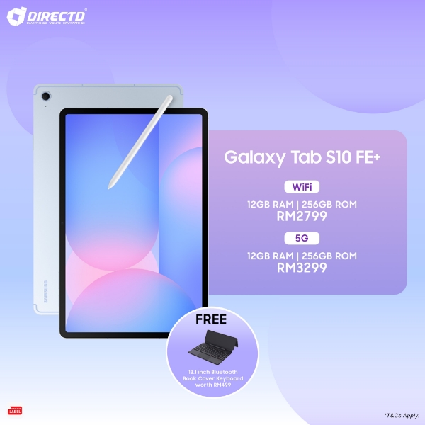 Picture of 🆕 Samsung Galaxy Tab S10 FE+ [12GB RAM | 256GB ROM] Free Keyboard worth RM499