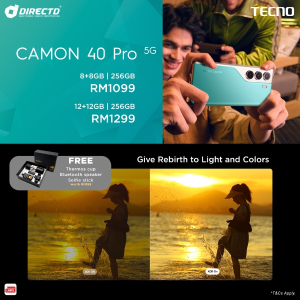 Picture of 🆕TECNO CAMON 40 Pro 5G [8GB/12GB RAM | 256GB ROM]