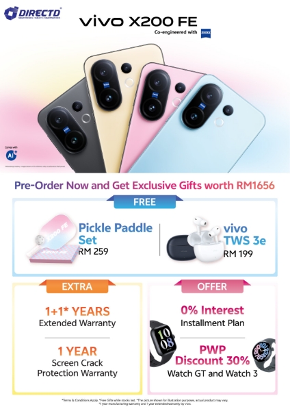 Picture of 🆕 vivo X200 FE [12GB RAM | 512GB ROM] Pre-Order Now & Get Exclusive Gifts worth RM1656