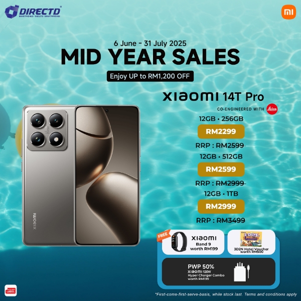 Picture of Xiaomi 14T Pro [256GB | 512GB | 1TB] + FREEBIES