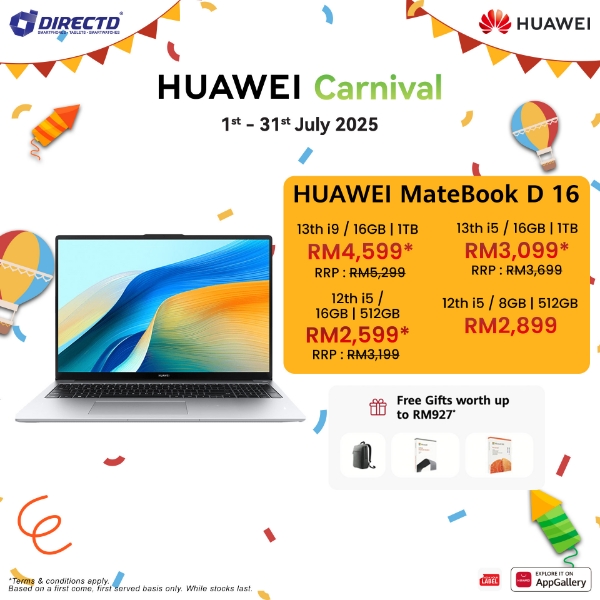 Picture of HUAWEI MateBook D 16 2024 | Free Gifts