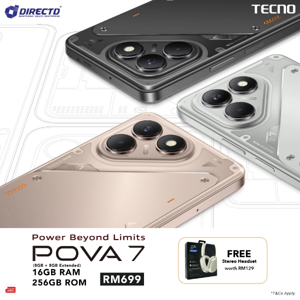 Picture of 🆕 TECNO POVA 7 [16GB RAM* (8GB + 8GB Extended) | 256GB ROM]