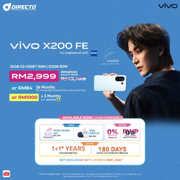 Picture of 🆕 vivo X200 FE [12GB RAM | 512GB ROM] Ready Stock & Get Exclusive Gifts worth RM1556