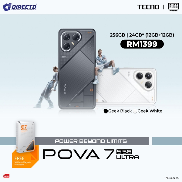 Picture of  TECNO POVA 7 Ultra 5G [24GB RAM* (12GB + 12GB Extended) | 256GB ROM]