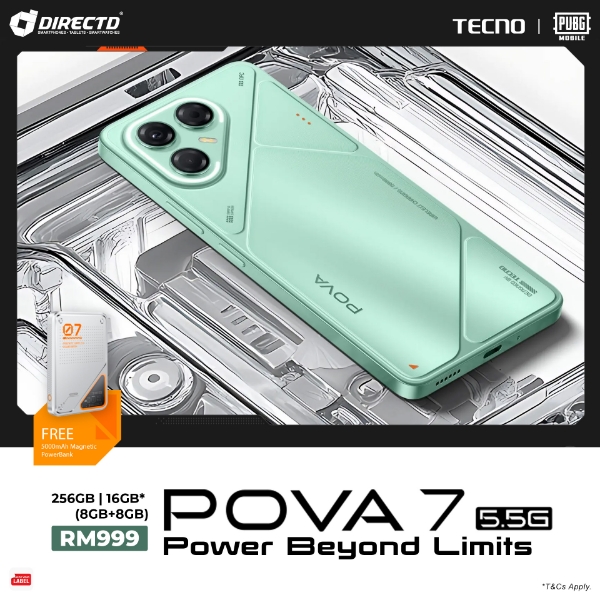 Picture of 🆕 TECNO POVA 7 5G [16GB RAM* (8GB + 8GB Extended) | 256GB ROM]