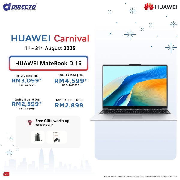 Picture of HUAWEI MateBook D 16 2024 | Free Gifts