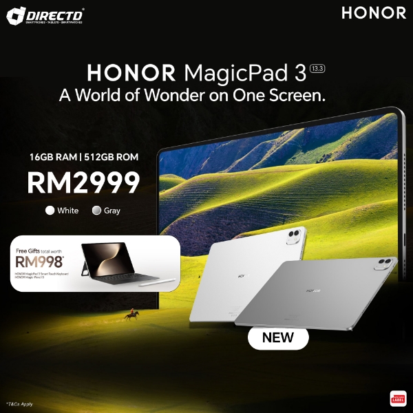 Picture of HONOR MagicPad3 13.3 Inch Wi-Fi [16GB RAM | 512GB ROM]