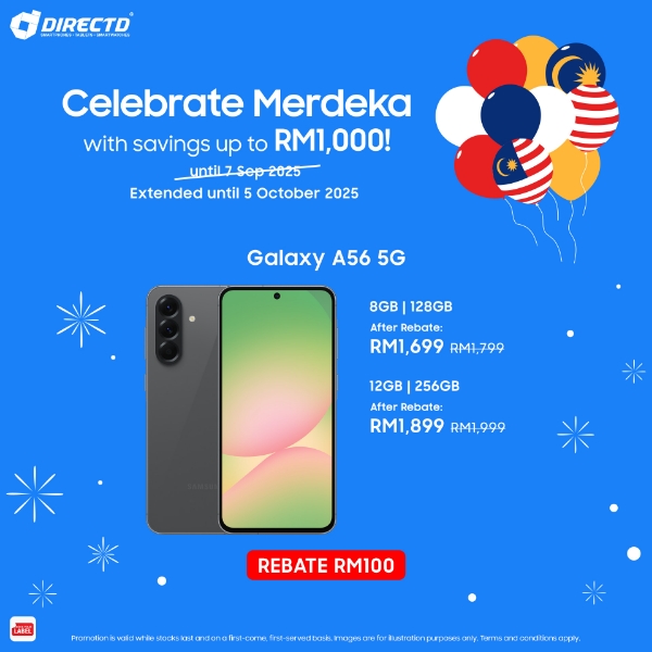 Picture of Galaxy A56 5G [128GB | 256GB]  Up to 24 months 0% Ezy Payment by Credit Card
