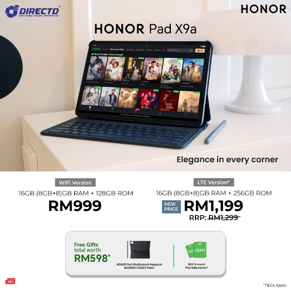 Picture of HONOR Pad X9a [WiFi or WiFi + LTE] IN STOCK NOW