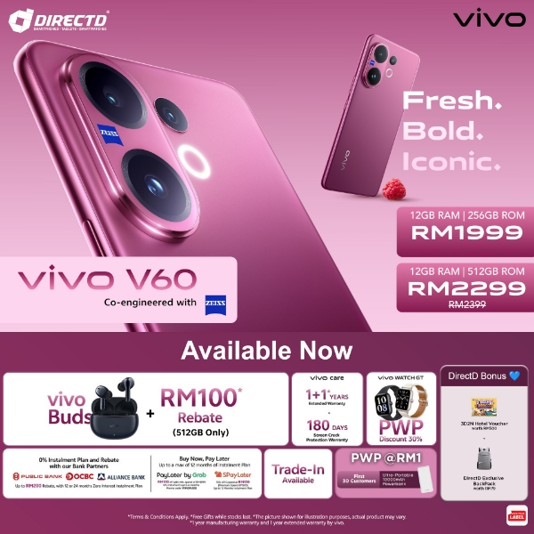 Picture of 🆕 vivo V60 [12GB RAM | 256GB/512GB ROM] Ready Stock