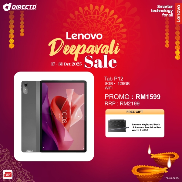 Picture of [NEW PRICE] Lenovo Tab P12 [8GB RAM | 128GB ROM] FREE Exclusive Gifts