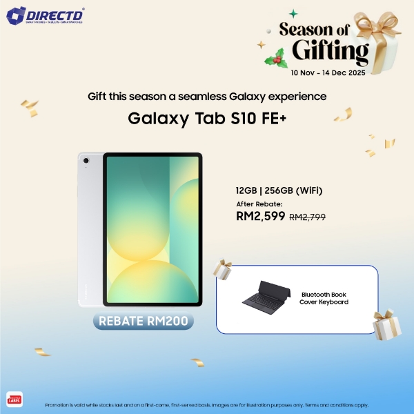 Picture of Samsung Galaxy Tab S10 FE+ [12GB RAM | 256GB ROM] Free Keyboard worth RM499