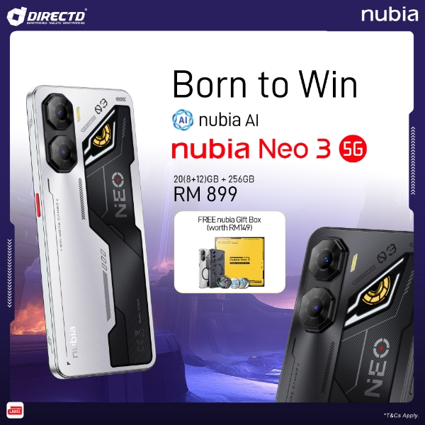 Picture of nubia Neo 3 5G [8GB+12GB RAM | 256GB ROM] Ready Stock