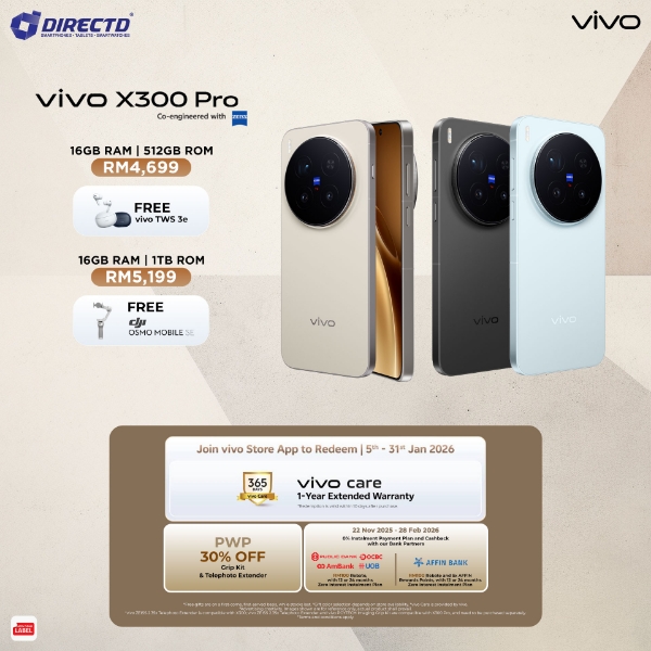 Picture of 🆕 vivo X300 Pro 5G [16GB RAM | 512GB/1TB] + 𝐄𝐱𝐜𝐥𝐮𝐬𝐢𝐯𝐞 𝐆𝐢𝐟𝐭𝐬